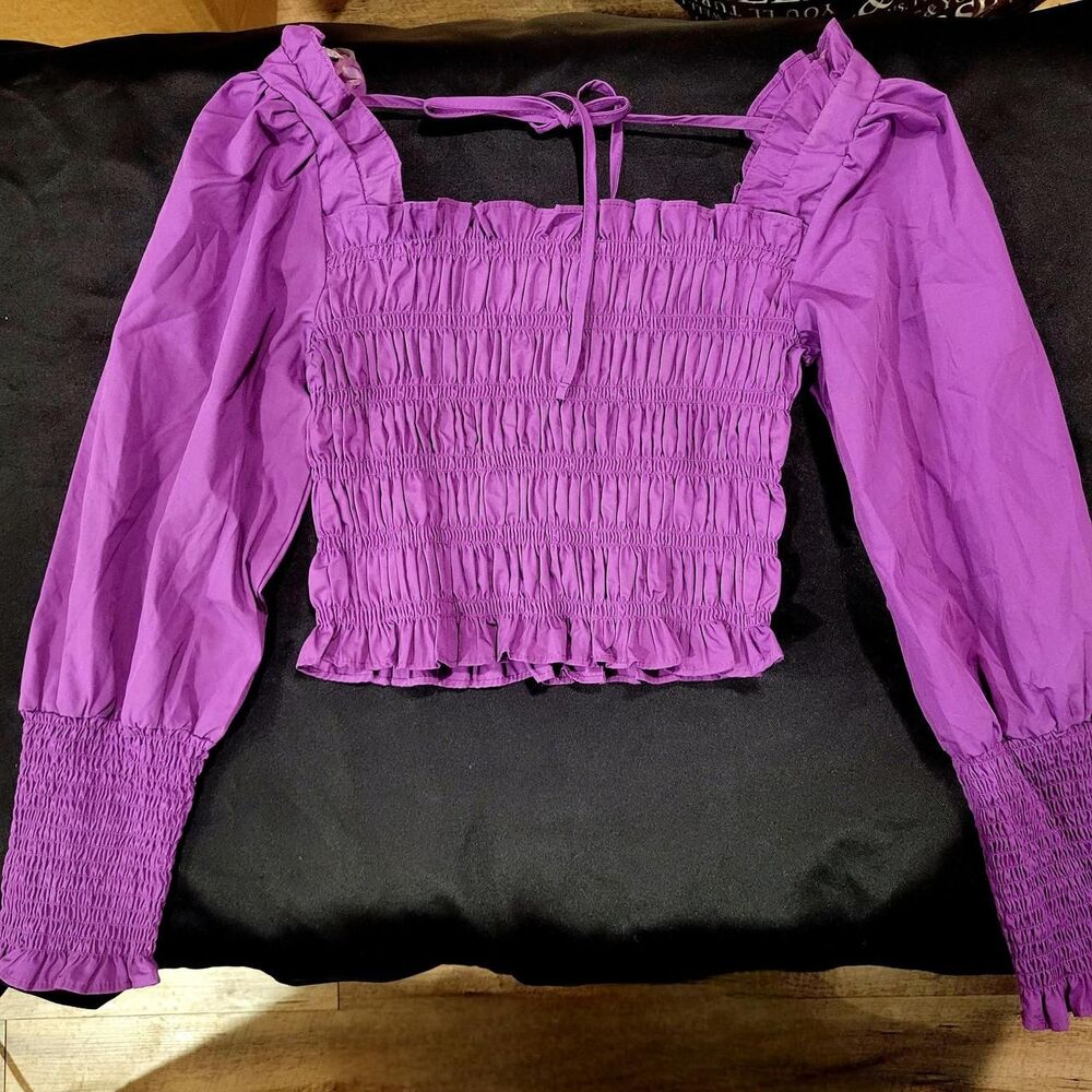 S-Miss-selfridge Women's Purple Blouse